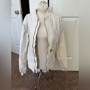 Carhartt Women's Off-White Bomber Jacket